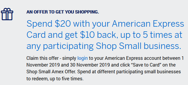 Amex Shop Small