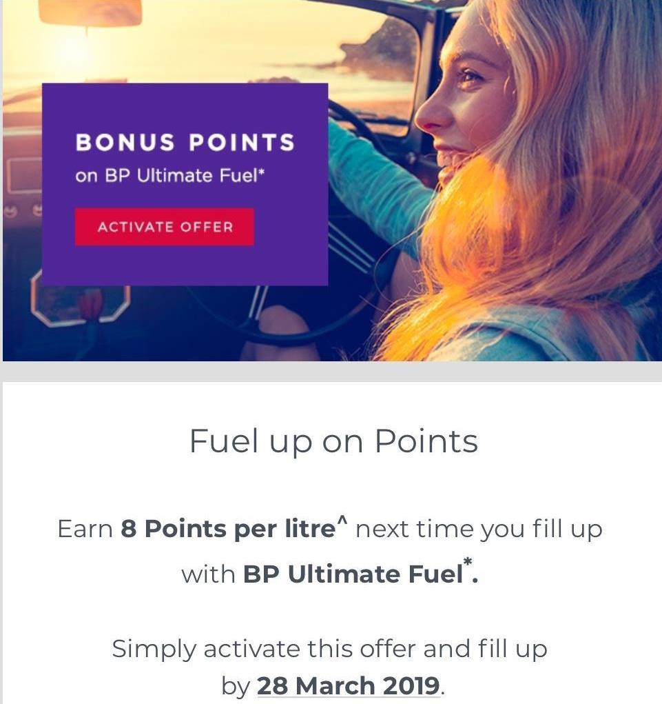 Bonus Velocity Points from BP
