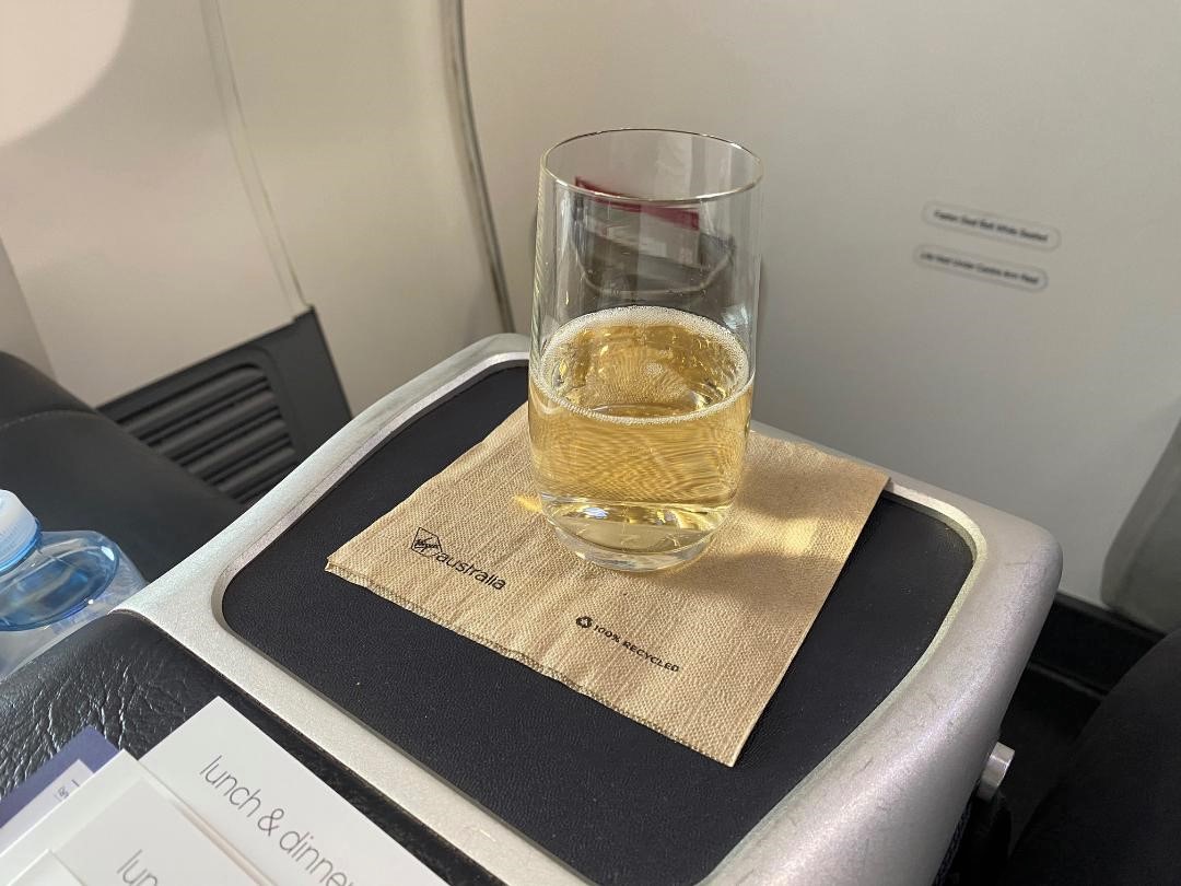 Welcome drink, Virgin Australia Business class