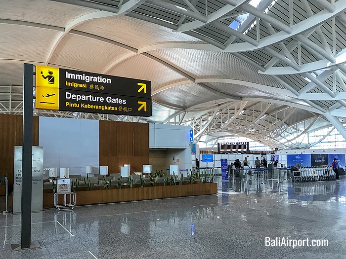 Bali Airport Check in Signage