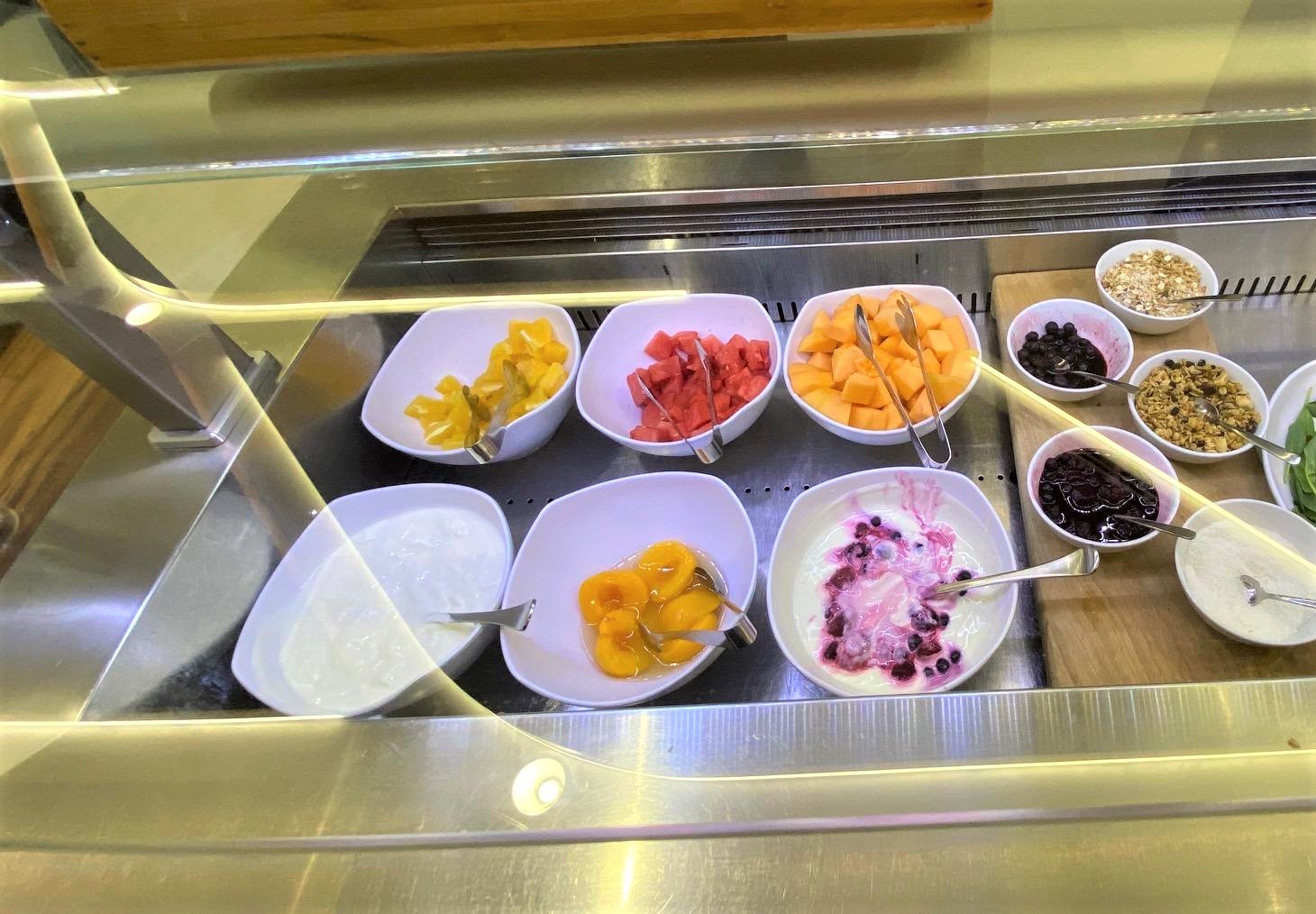 Fruits and Salad Bar, Virgin Australia Lounge - Perth Airport