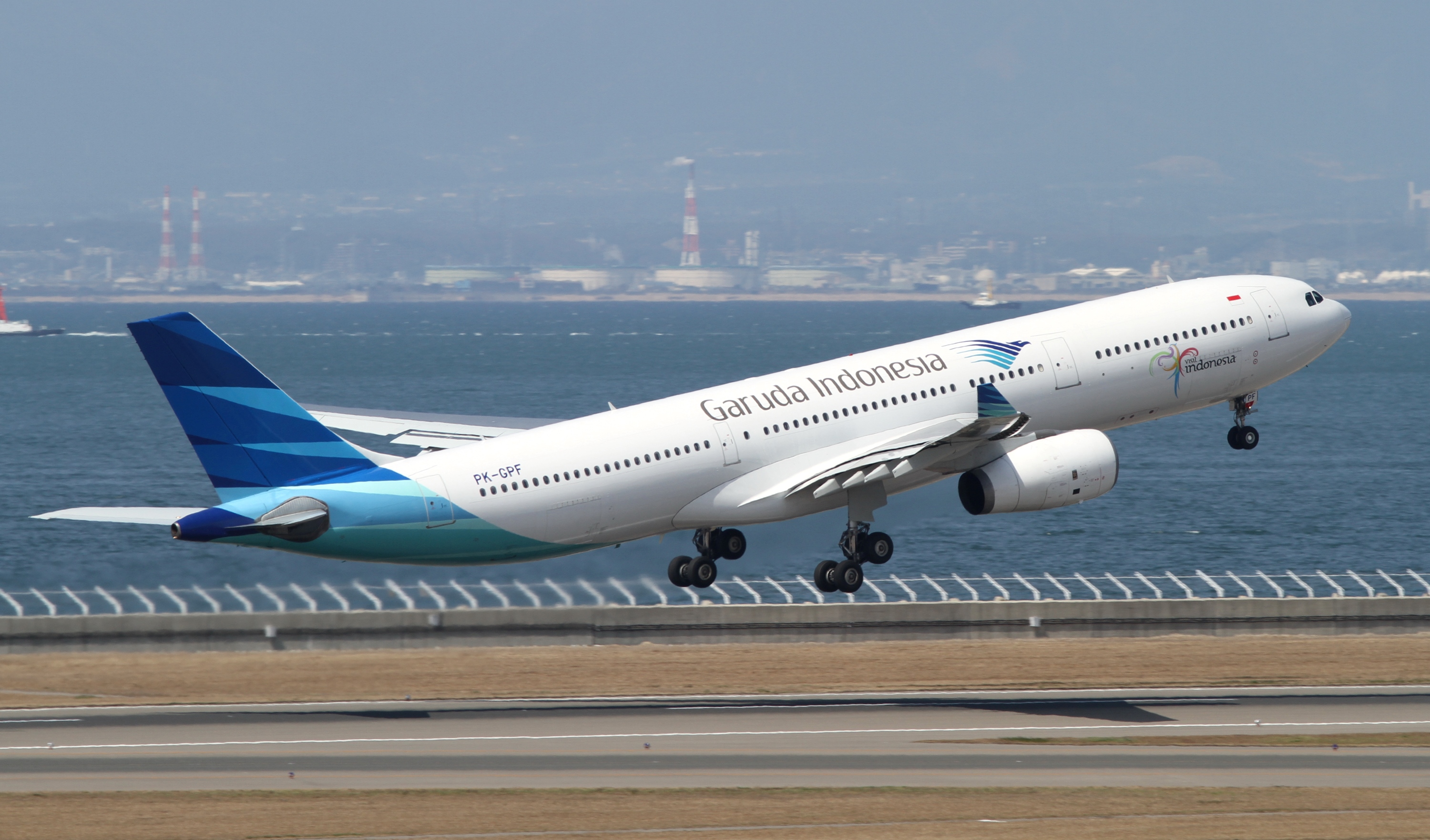 Garuda Indonesia taking off