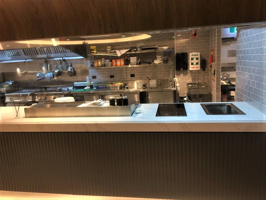Live Cooking Station, American Express Lounge, Sydney T1