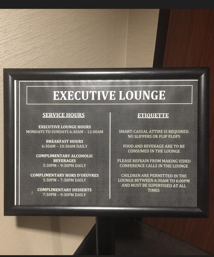 Executive Lounge Hours