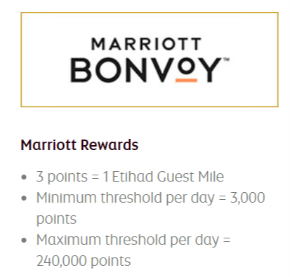 Marriott to Etihad conversion