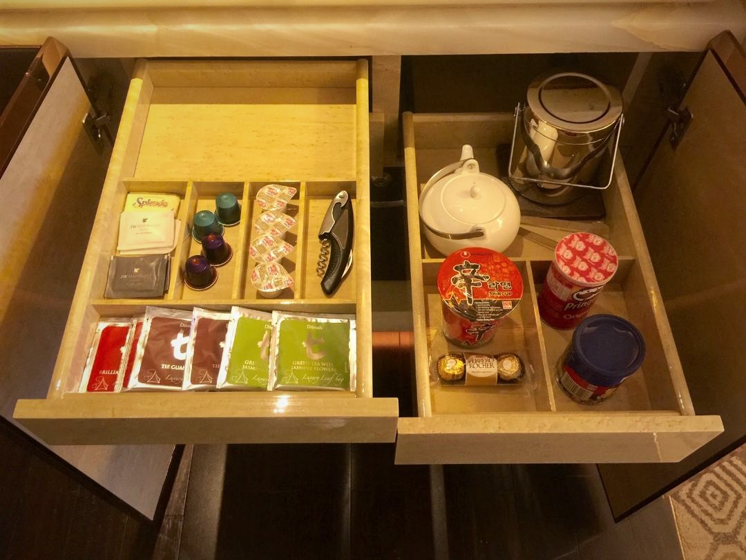 JW Marriott Macau, Executive Suite Snacks & Condiments