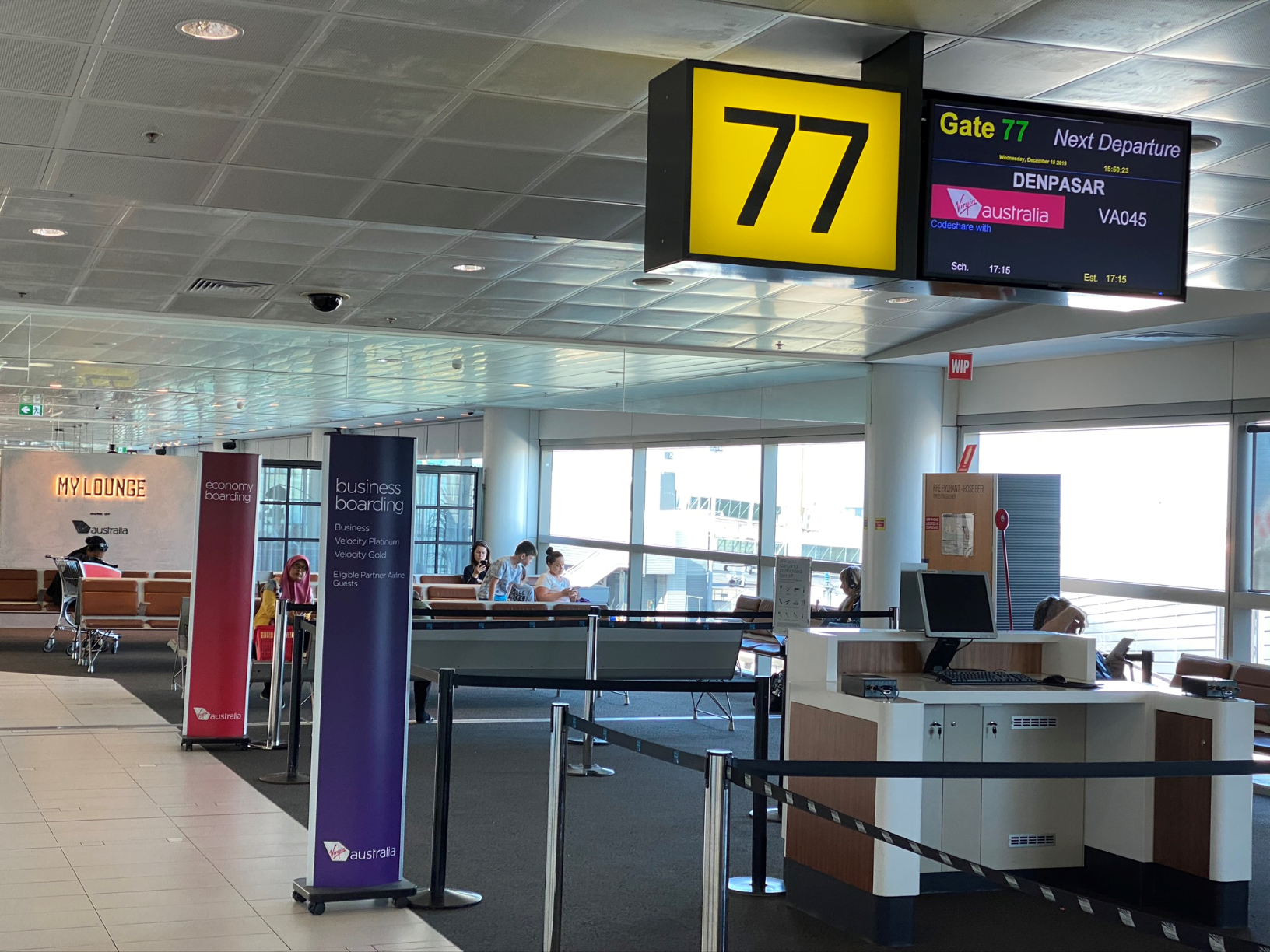 Gate 77 Brisbane International Airport