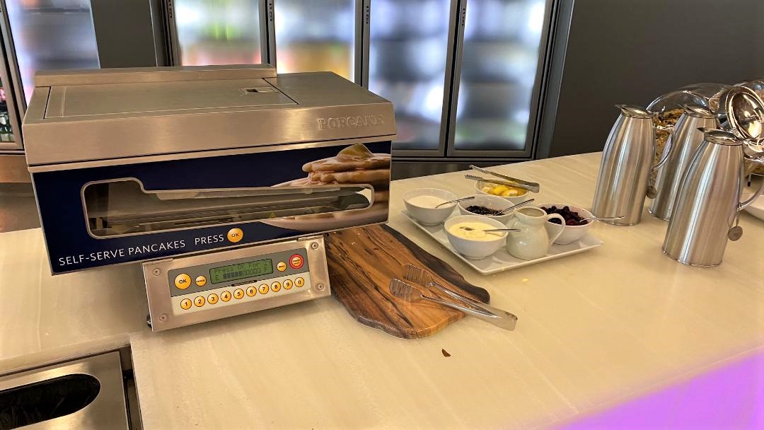 Pancake Maker, Virgin Australia Lounge - Perth Airport