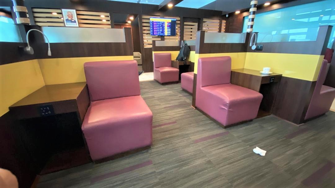 Pod Seating, Air Vistara Lounge Delhi Airport