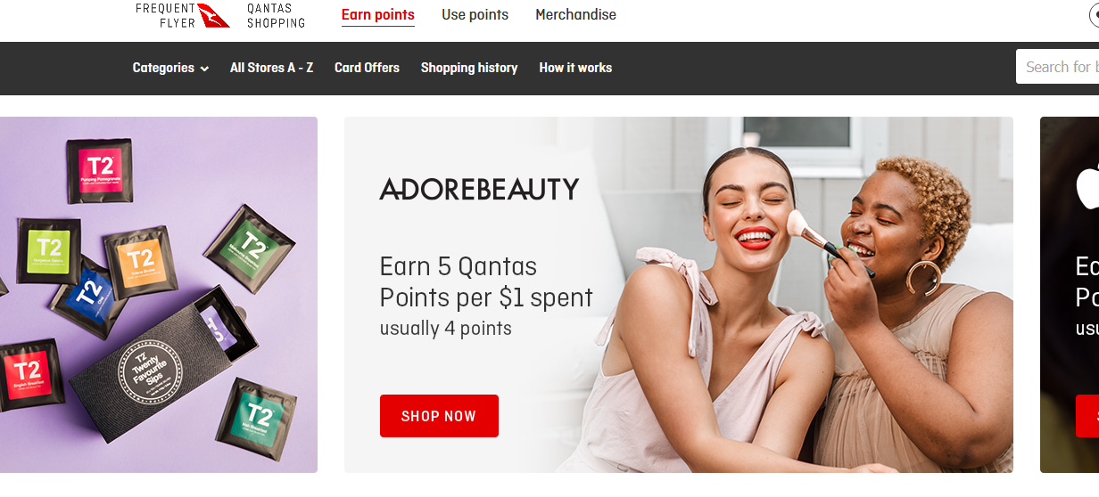 Qantas Shopping Portal