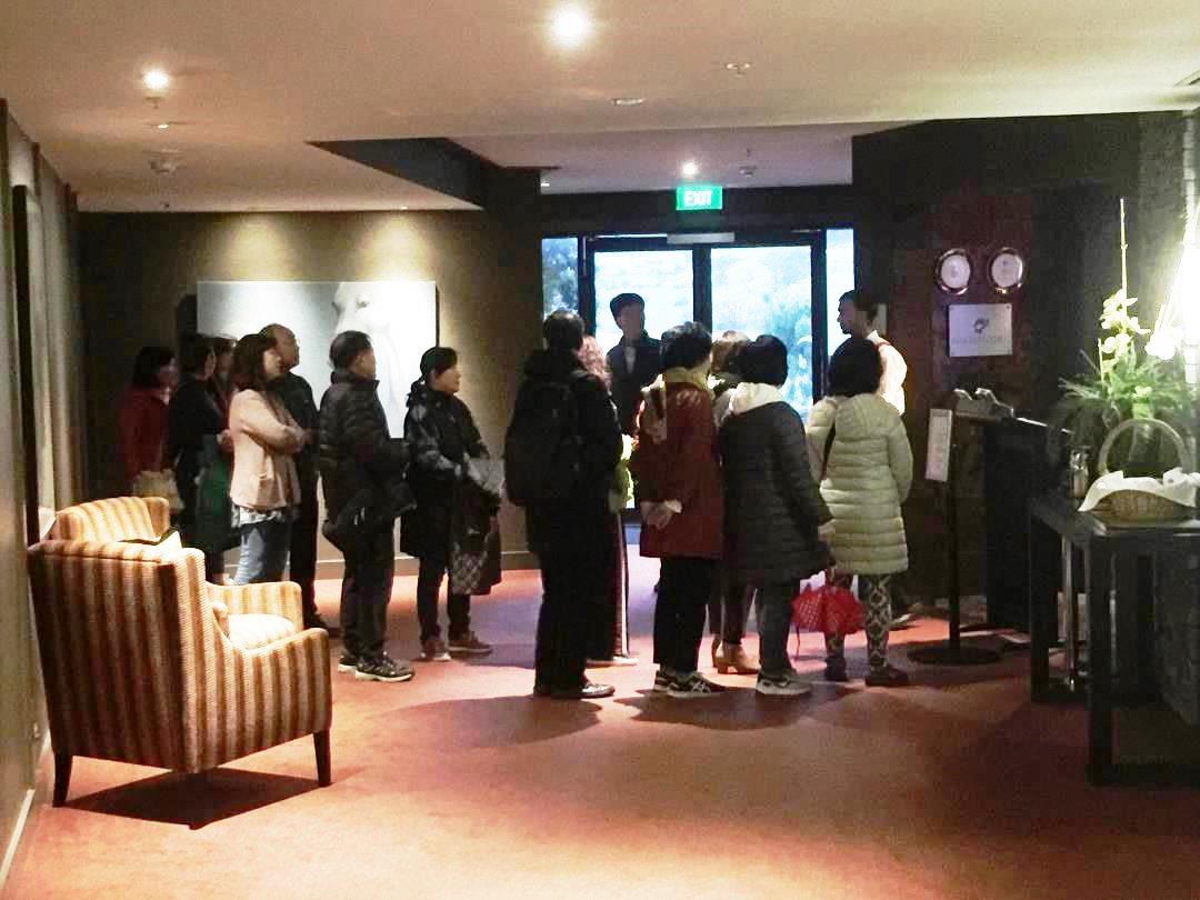 Hilton Queenstown Breakfast queue