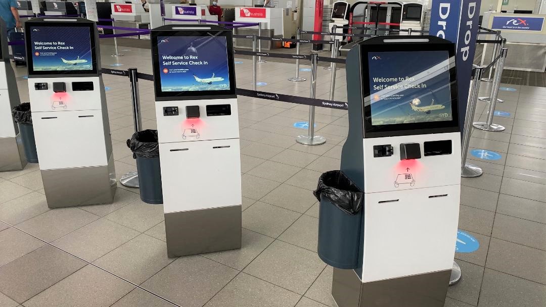 Rex DIY check-in kiosks