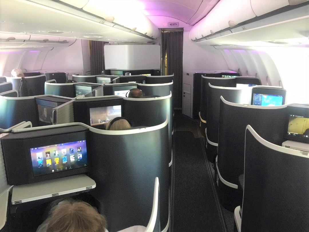 Virgin Australia A-330 Business Class Cabin