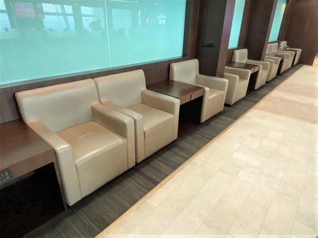 Seating, Air Vistara Lounge Delhi Airport