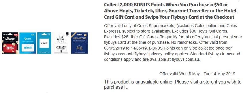 bonus flybuys points on uber, hoyts etc