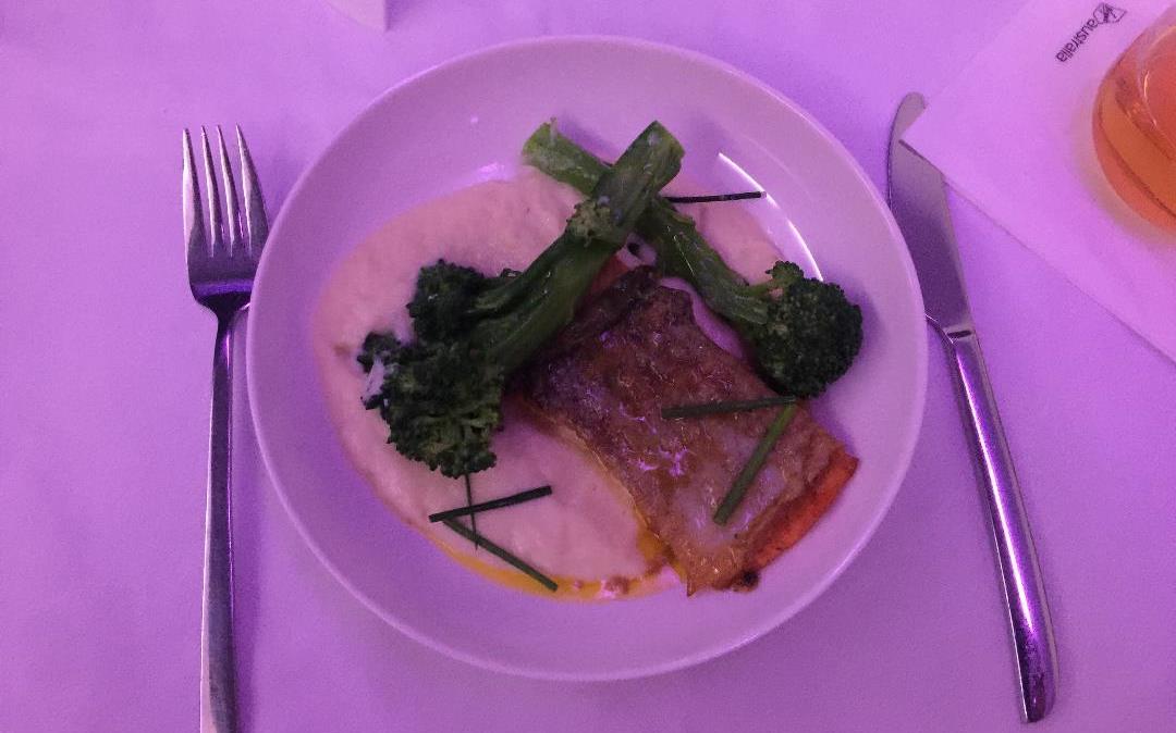 Virgin Australia business class meal