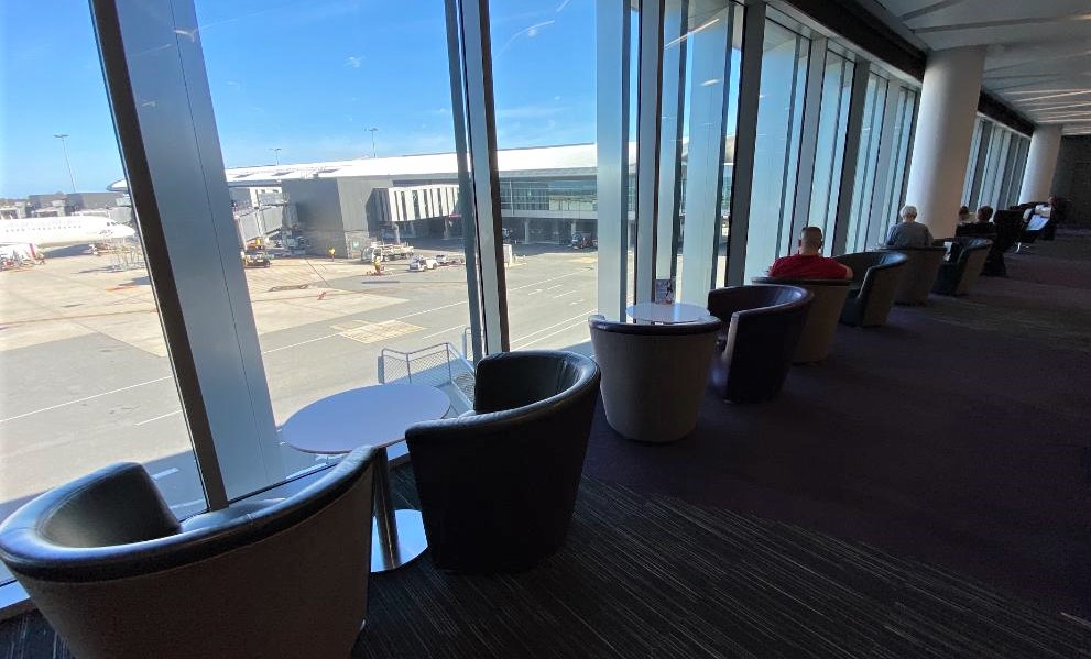 Apron and runway views, Virgin Australia Lounge - Perth Airport