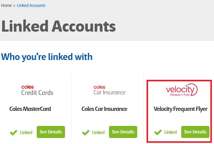 how to link flybuys and velocity accounts